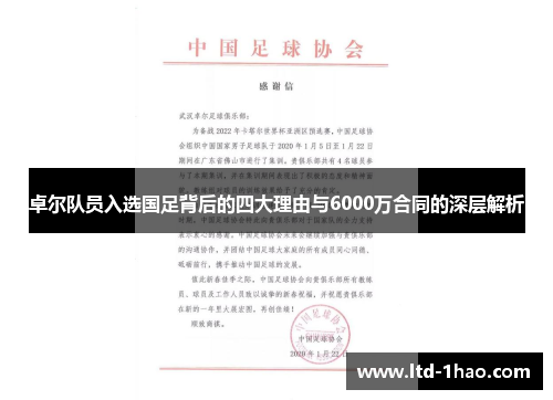 卓尔队员入选国足背后的四大理由与6000万合同的深层解析