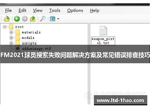 FM2021球员搜索失败问题解决方案及常见错误排查技巧